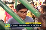 Cercado de Lima: estudiantes toman universidad San Marcos