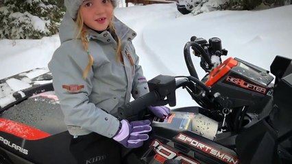 Little girl gets MASSIVE ATV stuck!