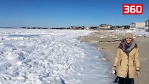 Temperatura të çmendura në SHBA, ngrin oqeani Atlantik (360video)