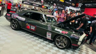 Mark Stielow 1969 Camaro Gunner with Supercharged LT4 at 2017 SEMA Show Video V8TV