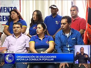 Organización de educadores apoya la consulta popular