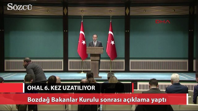 Bekir Bozdağ açıkladı: OHAL uzatılacak