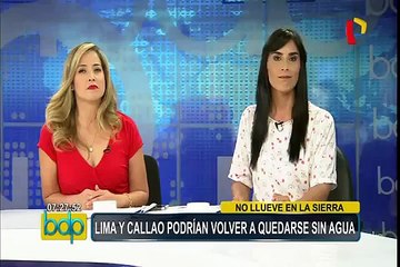 Lima podría quedarse sin agua por falta de lluvias en la sierra