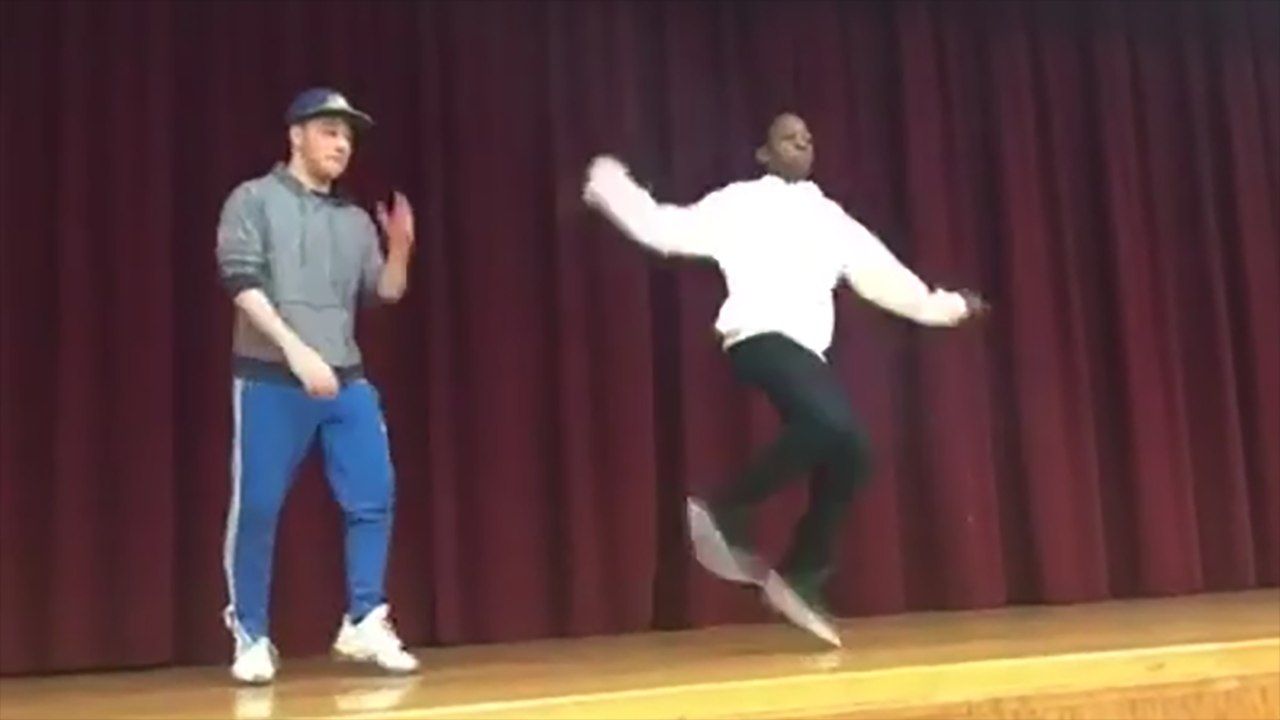Talent Show Dance Battle Between Teacher, Stude...