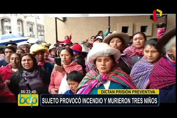 Pobladores exigen cadena perpetua para sujeto que incendió la casa de su expareja