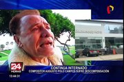 Miraflores: compositor Augusto Polo Campos fue internado de emergencia en clínica