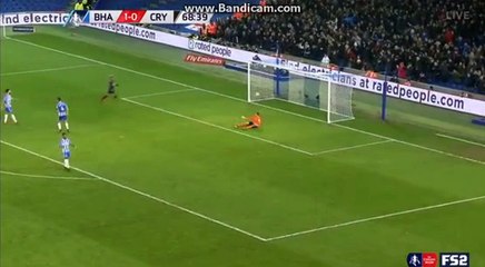 B.Sako Goal Brighton 1 - 1 Crystal Palace 08. 01.2018 HD