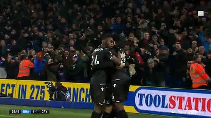 Brighton - Crystal Palace 1-1 GOAL Sako 08-01-2018