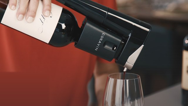 This gadget lets you pour wine without uncorking the bottle