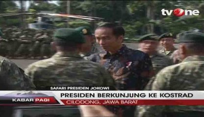 Safari Militer Presiden Jokowi ke Markas Kostrad di Cilodong