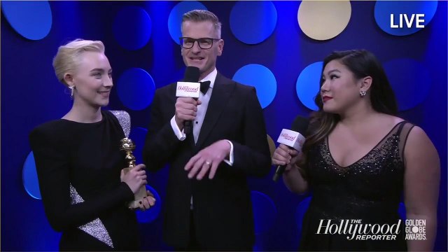 Saoirse Ronan Talks Winning Best Actress for 'Lady Bird' | Golden Globes 2018