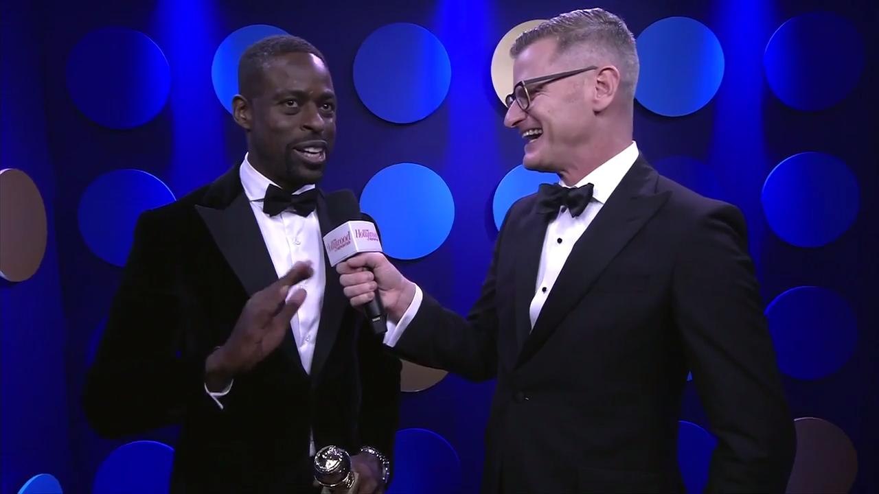 Sterling K. Brown Says Winning Was "Really Joyous" | Golden Globes 2018