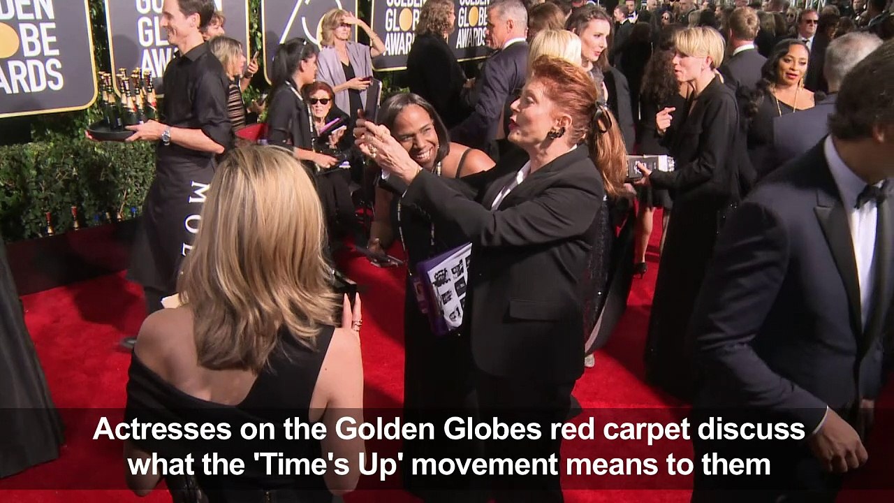 Hollywood actresses explain why 'Time's Up' at the Golden Globes