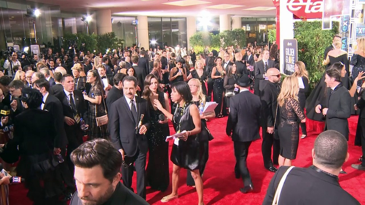 Der rote Teppich der Golden Globes ganz in Schwarz