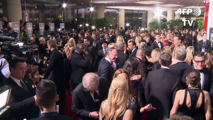 Les stars du cinema arrivent aux Golden Globes