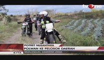 Aksi Polwan Bermotor Trail Layani Masyarakat