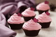 Pink Strawberry Cupcakes