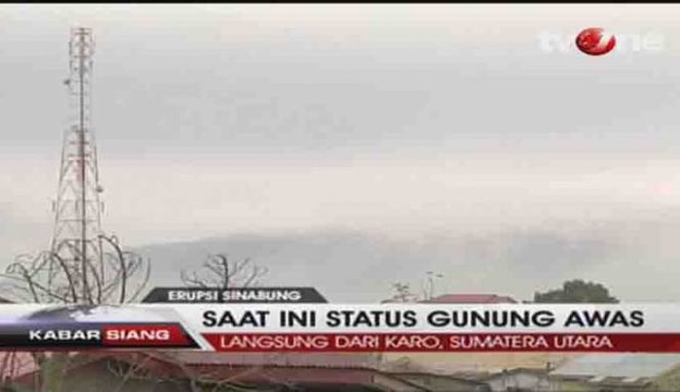Erupsi Enam Kali dalam Sehari, Gunung Sinabung Status Awas