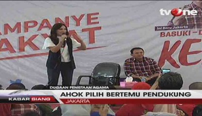 Tidak Hadiri Gelar Perkara, Ahok Pilih Bertemu Pendukung