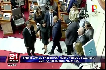 Frente Amplio presentará nuevo pedido de vacancia contra presidente Kuczynski
