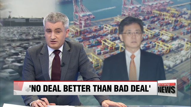 Korea' trade minister says Seoul will stand up to U.S. demands on FTA renegotiations