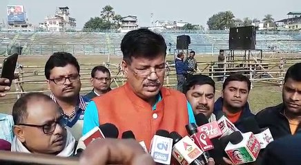 উত্তরবঙ্গ উন্নয়ন মন্ত্রী রবীন্দ্রনাথ ঘোষ সাংবাদিক দের মুখ মুখি