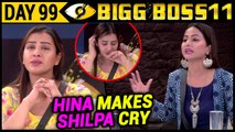 Hina Khan Makes Shilpa Shinde Cry In Front of Media | Bigg Boss 11 8th January 2017 Episode Update