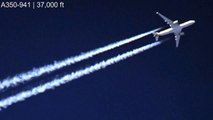 Contrails | Airplane A350 at 37,000 feet