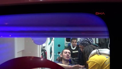 Otobüs su kanalına girdi: 3 yolcu yaralandı