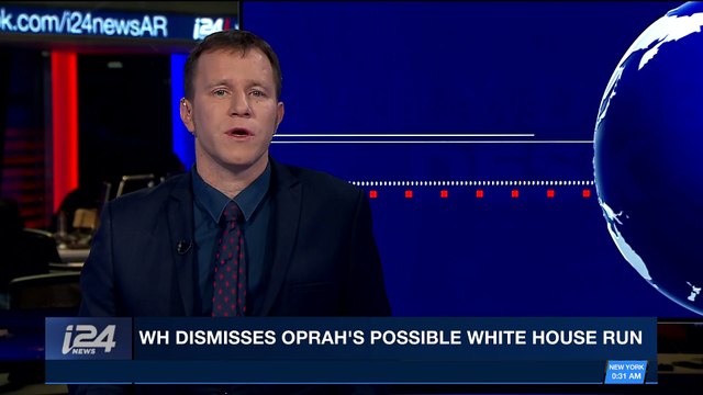 i24NEWS DESK | WH dismisses Oprah's possible White House run | Tuesday, January 9th 2018