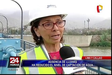 Ausencia de lluvias reduce el nivel de captación de agua en Lima y Callao