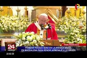 Papa Francisco: medidas de seguridad están garantizadas para la misa en Lima