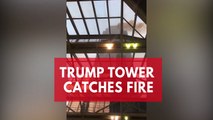 Trump Tower catches fire