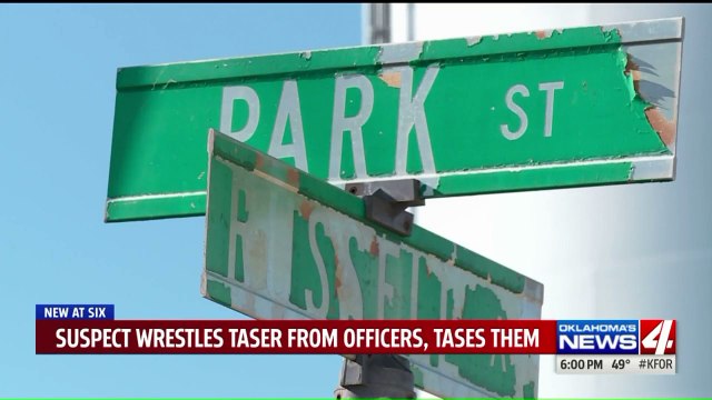 Suspect Accused of Tasing Two Oklahoma Police Officers During Arrest
