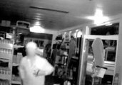 Burglar Smashes Ute Through Shop Doors