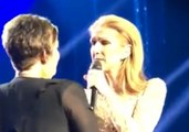 Celine Dion Reacts Calmly to Fan Storming Stage