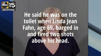 PD: Woman fires shots at husband on toilet