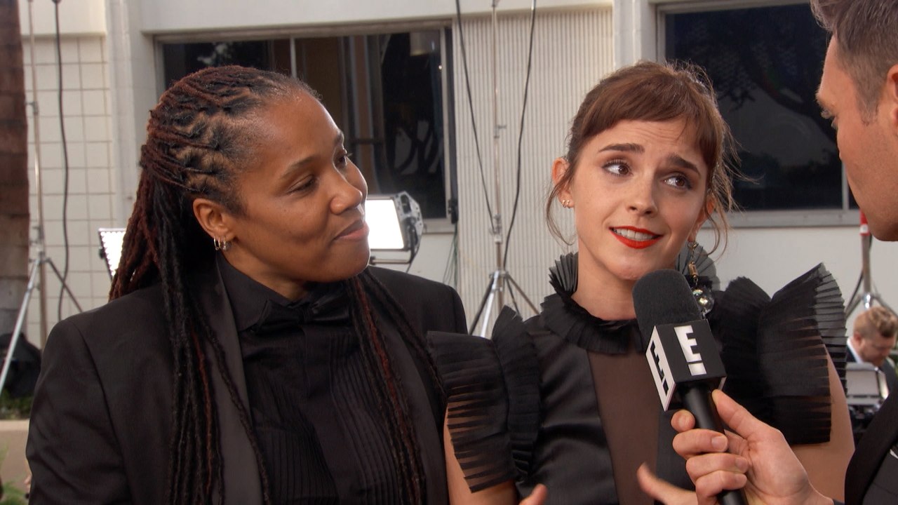 Emma Watson Attends Golden Globes With Imkaan Activist