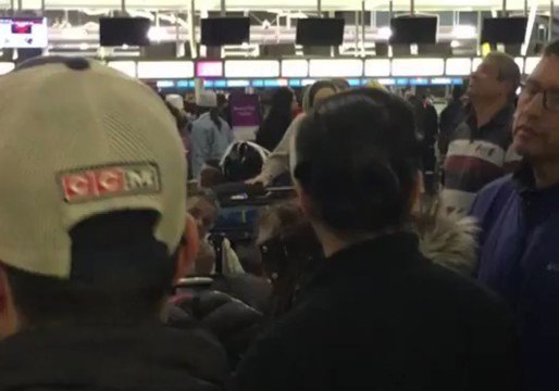 Delayed Passengers Crowd Terminals at JFK