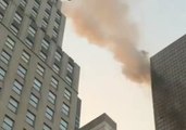 Smoke Billows From Trump Tower in Manhattan