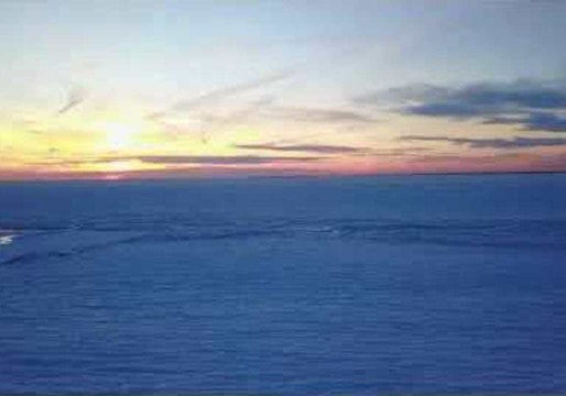 Stunning Drone Footage Captures Frozen Massachusetts Beach