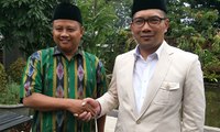 Ridwan Kamil-UU Ruzhanul Daftar ke KPU Jawa Barat