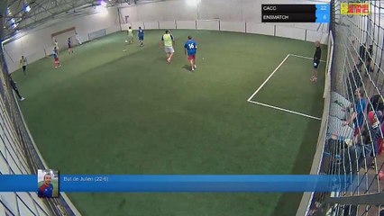 But de Julien (22-6) - CACC Vs ENSMATCH - 08/01/18 18:00 - LIGUE 4 - Poitiers Game Parc