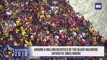 Around a million devotees of the Black Nazarene gather at Jones Bridge