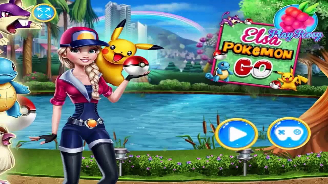 Frozen Elsa hunting Pokemon