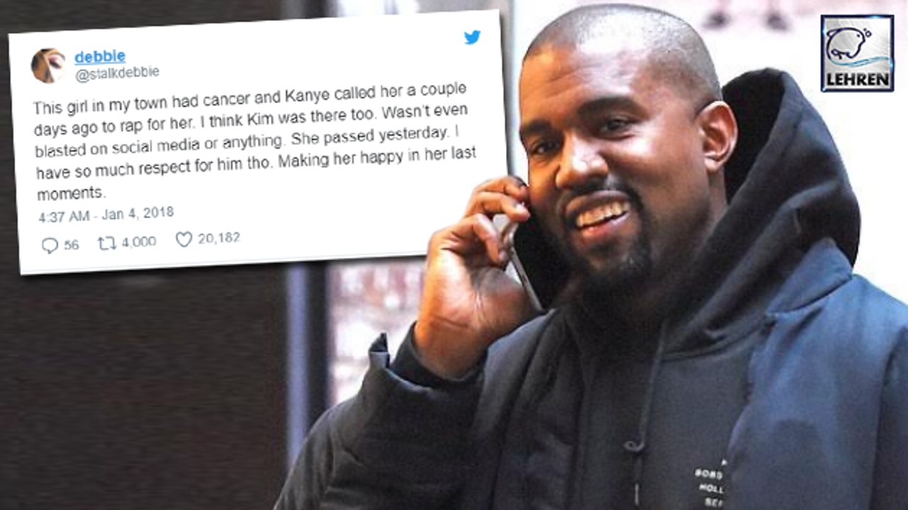 Kanye West Calls & RAPS For A Fan Before She Passes Away
