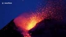 Stunning drone footage of Mount Etna's 2017 biggest eruptions