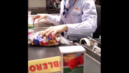 Une blague à faire à votre caissière de supermarché... Mythique