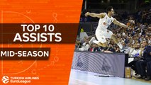 Turkish Airlines EuroLeague, Top 10 Assists, mid-season