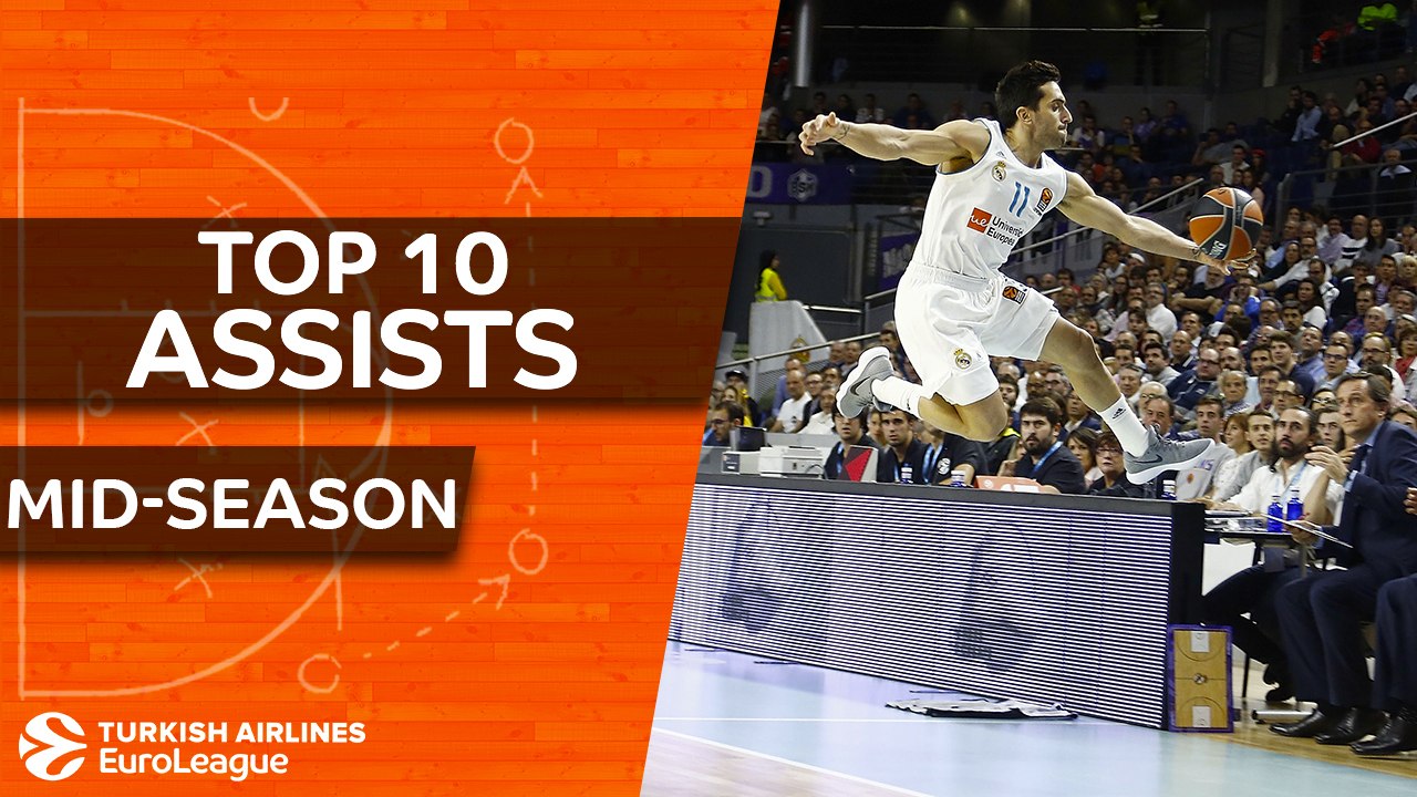 Turkish Airlines EuroLeague, Top 10 Assists, mi...